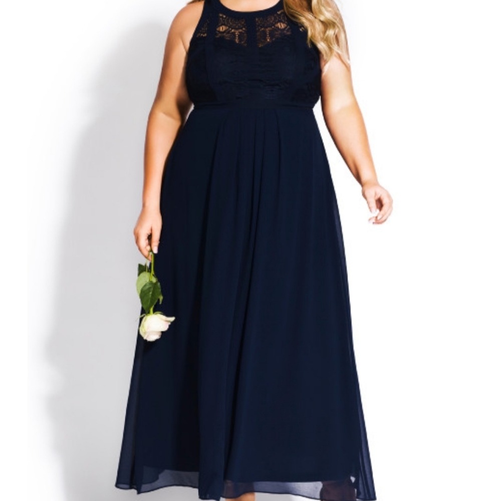 Panelled Bodice Maxi Dress